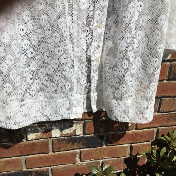 Cover-Up/Summer Robe white lace, medium - Picture 7 of 9